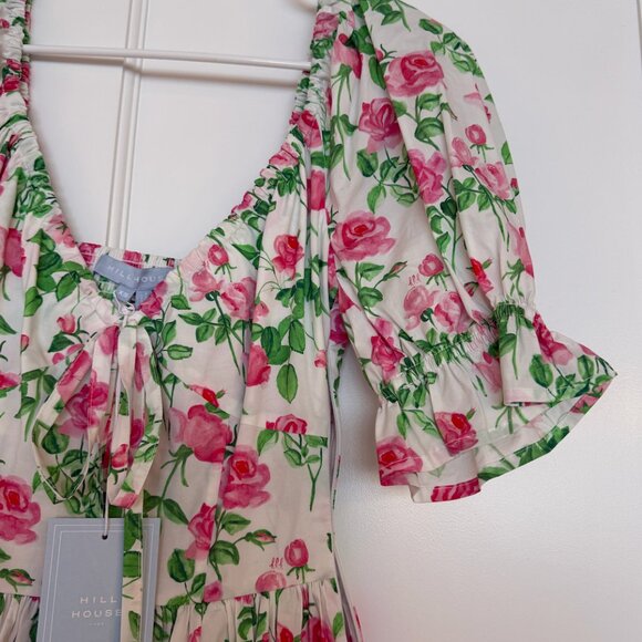 Hill House Ophelia Dress - Pink Roses - Picture 4 of 5